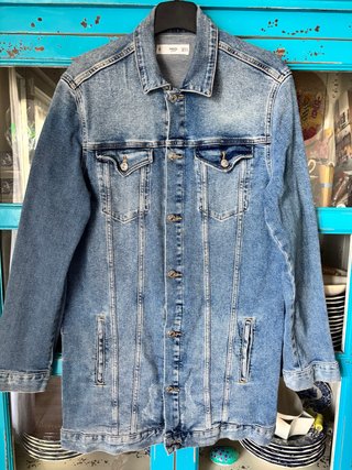 Chaqueta vaquera oversized Mango