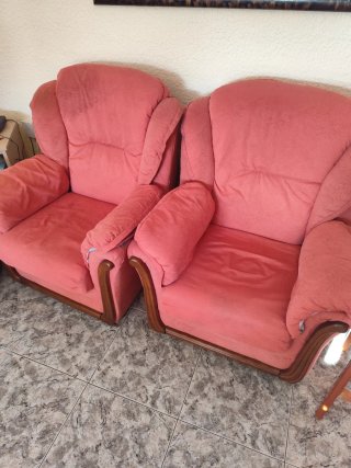 Set de 2 Sillones de Tela,se venden juntos por 25€