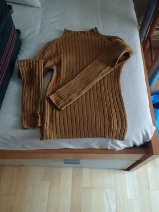 Jersey de punto marrón