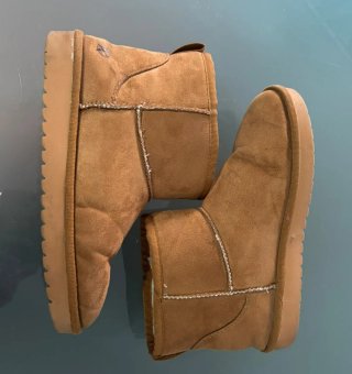 Botas de ante color marrón