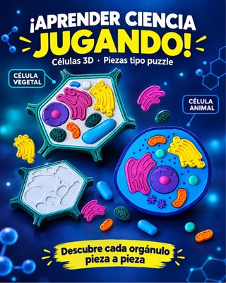 Puzzles 3D Célula Animal o Vegetal
