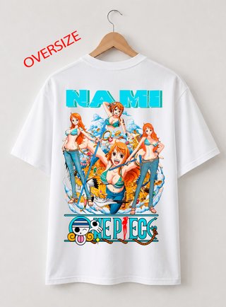 Camiseta Oversize Nami One Piece 258 Hombre