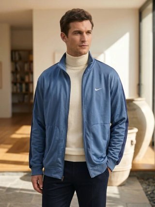 Chaqueta de chándal Nike azul vintage