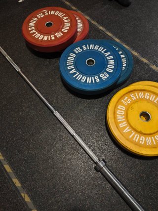 Set de Discos y Barra Singular WOD