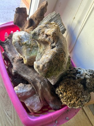 Set de Rocas y Madera para Acuario