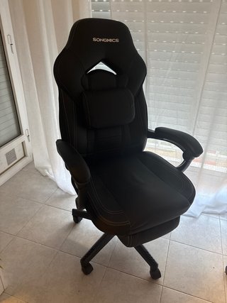 Silla Gaming SONGMICS Negra Ergonómica