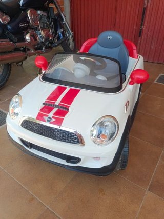 Coche Eléctrico Infantil Mini Blanco
