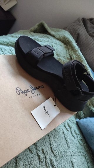 Sandalias Pepe Jeans Negras Talla 40