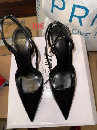 Zapatos de tacón negros Mango