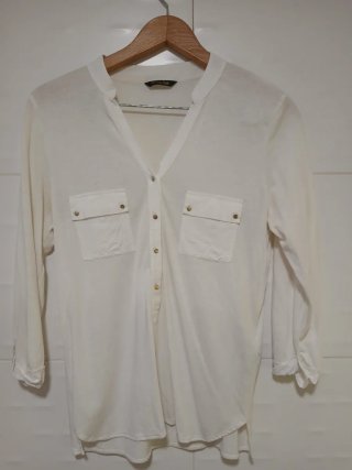 Blusa / Camisa blanca Massimo Dutti (Talla M)