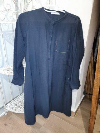 Vestido Azul marino, marca de lujo
