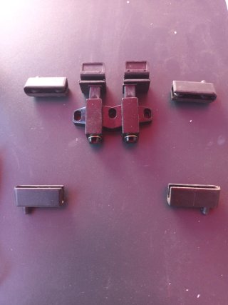 Set de bisagras para puerta de cristal