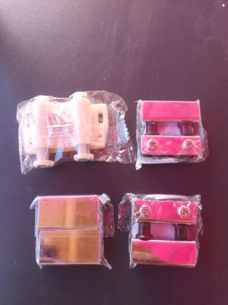 Set de 4 Bisagras para Puertas de Cristal