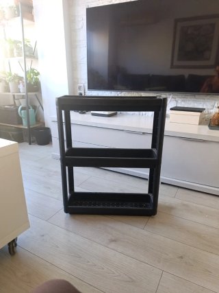 Carrito auxiliar negro Ikea