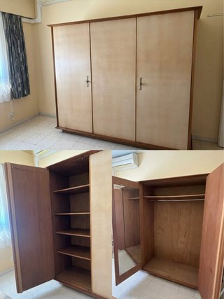 Armario Ropero de Madera 3 Puertas