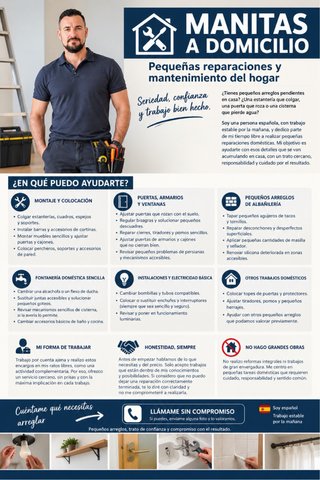 MANITAS A DOMICILIO | PEQUEÑAS REPARACIONES.