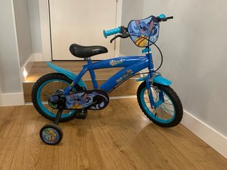 Bicicleta Infantil Stitch con Ruedines
