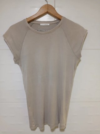 Camiseta de canalé sin mangas / manga corta Zara