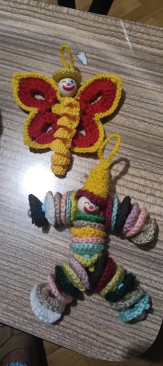 Set de 2 Muñecos Artesanales de Crochet
