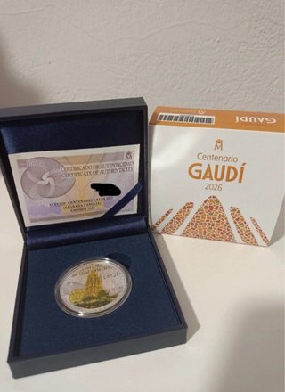 Moneda 10€ Plata Centenario Gaudí 2026