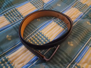 Cinturón de Piel Negro 105 cm