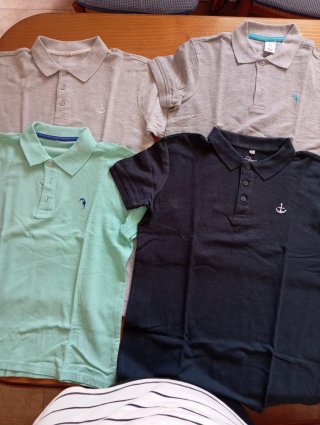 Pack de 4 polos talla 12/14