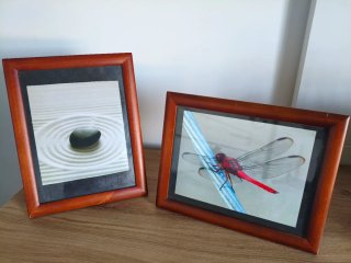 2 Marcos de Fotos de Madera 21x28cm