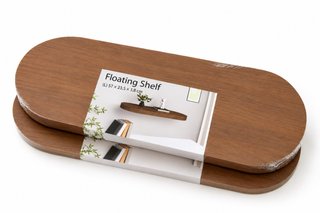 Set de 2 Baldas Flotantes de Madera