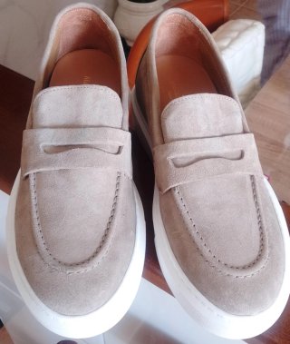 Mocasines de hombre beige