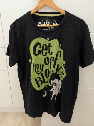 Camiseta Pull&Bear Negra Talla XL