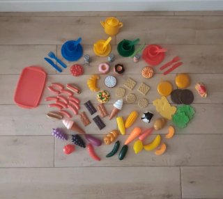 Set de Comida de Juguete para Cocinita