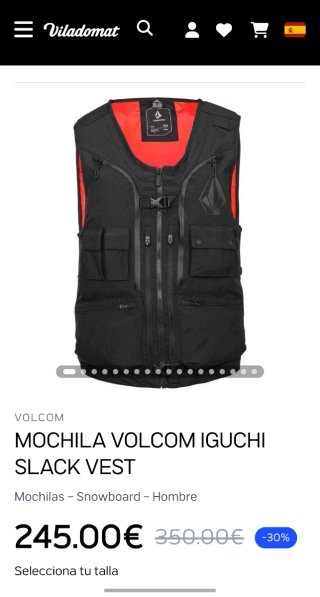 Chaleco Mochila Volcom Iguchi Slack Vest