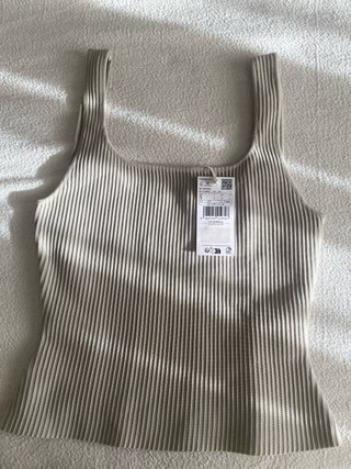 Camiseta Mango Beige Talla S