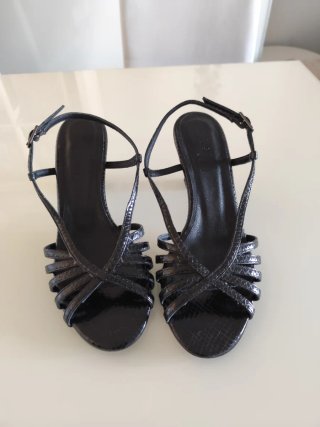 Sandalias de tacón negras MAS 34