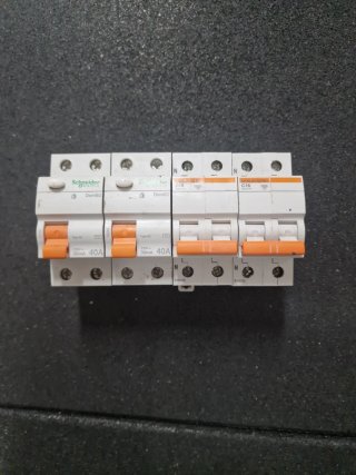 2 Diferenciales 40A y 2 Magnetotérmicos 16A