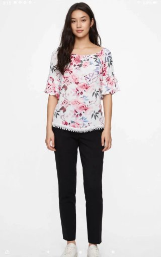Blusa Colloseum Estampada Talla S