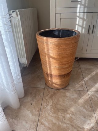 Maceta Grande de Ratán para Interior
