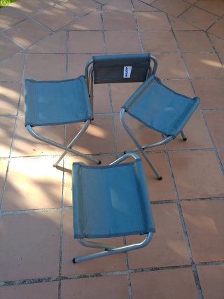 Set de 4 Taburetes Plegables de Camping