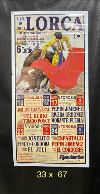 Cartel de Toros Plaza de Lorca 2000