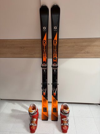 Esquís Völkl RTM 81 y Botas Tecnica