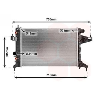 Radiador para Opel CORSA B 1997