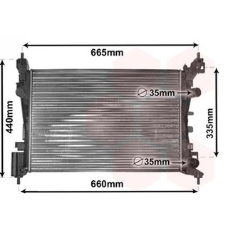 Radiador para Opel CORSA D 2006