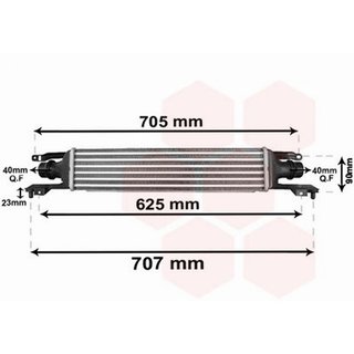 Intercooler para Opel CORSA D 2006