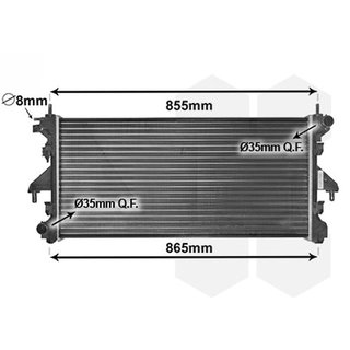 Radiador para Citroen JUMPER 2006, Fiat DUCATO 2006 y Peugeot BOXER 2006