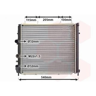 Radiador para Renault KANGOO 1997