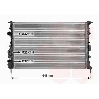 Radiador para Renault MEGANE I 1996