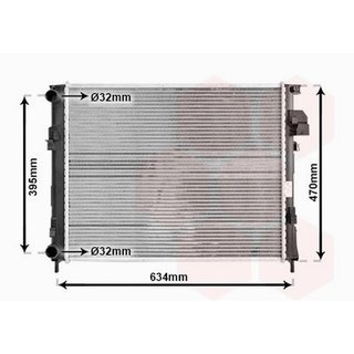 Radiador para Nissan PRIMASTAR 2001, Opel VIVARO A 2001 y Renault TRAFIC II 2001