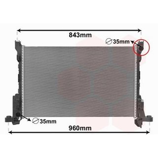 Radiador para Fiat TALENTO 2017, Nissan NV300 2016, Opel VIVARO B 2014 y Renault TRAFIC III 2014
