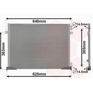 Condensador de aire acondicionado para Nissan PRIMASTAR 2001, Opel VIVARO A 2001 y Renault TRAFIC II 2001