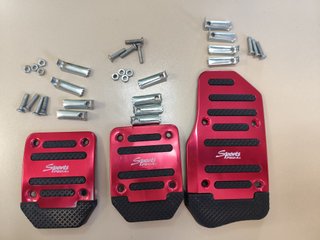Set de 3 Pedales Sport de Aluminio